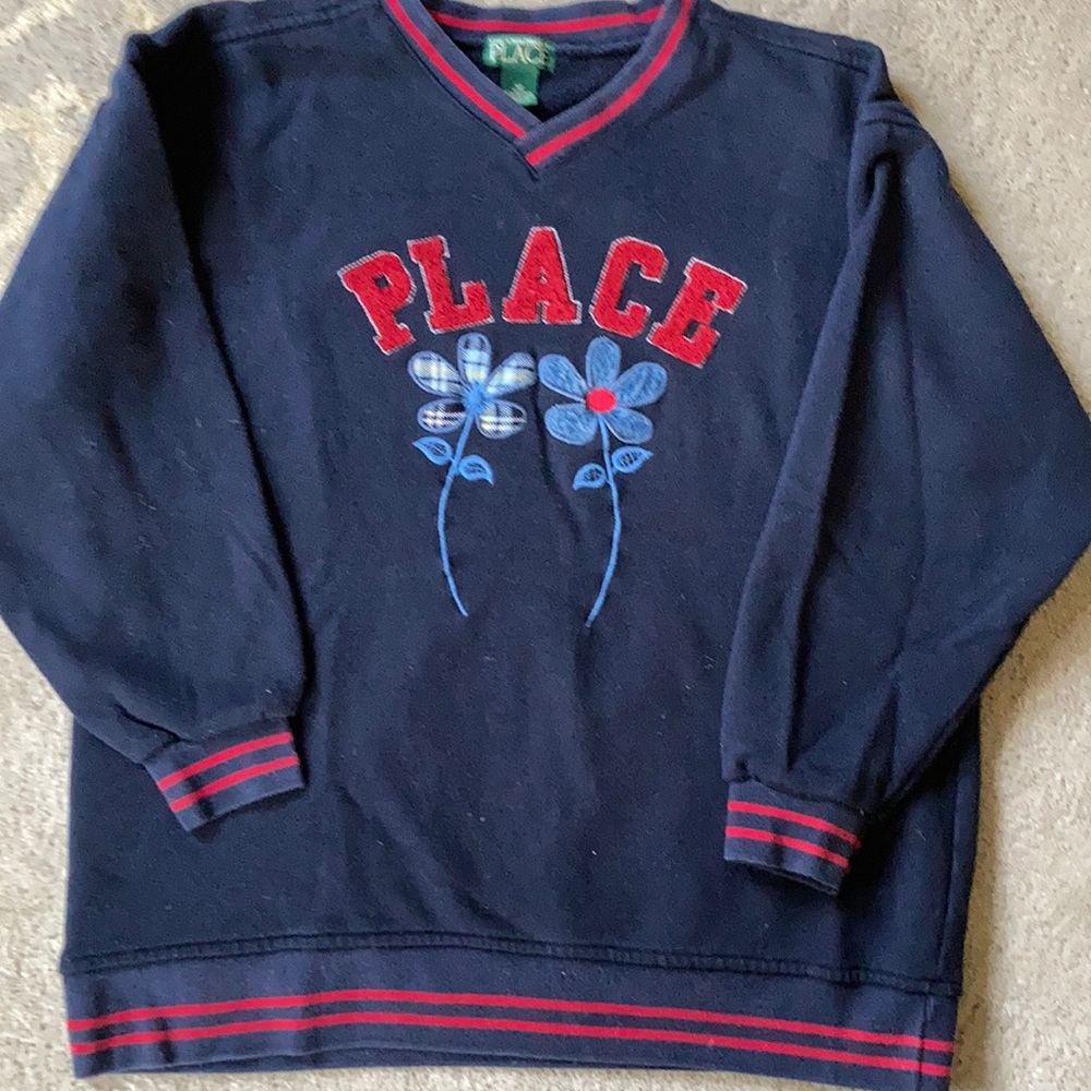 Girls v-neck sweatshirt